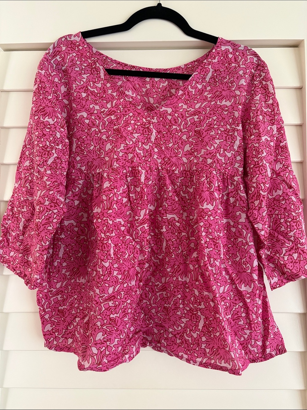🌺 ACACIA Swimwear Pink Bell Sleeve Top